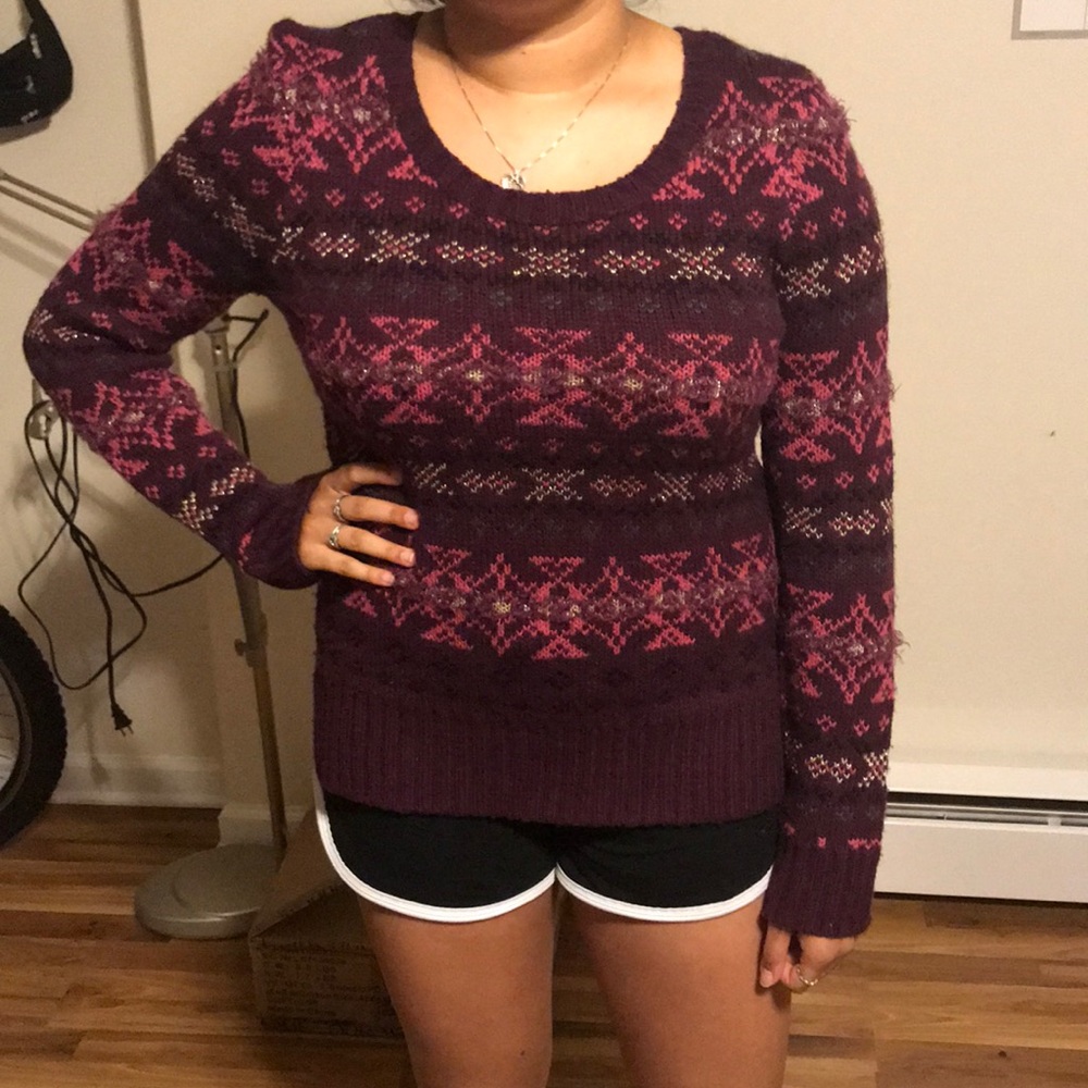 Purple Festive Sweater